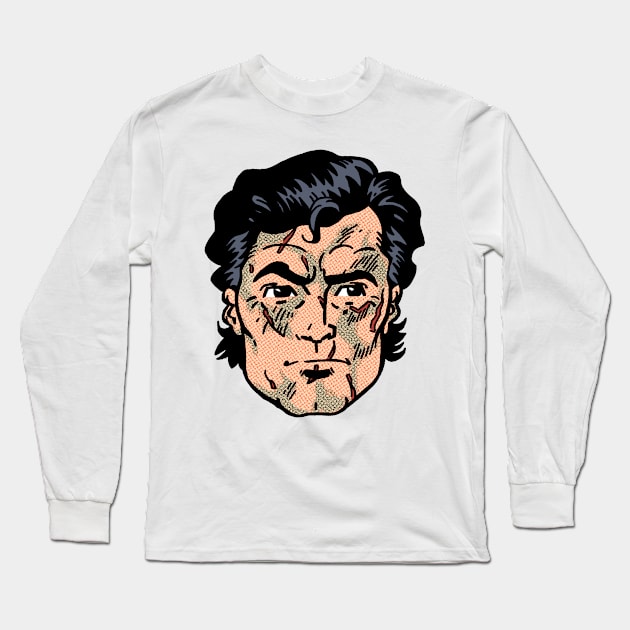 ASH WILLIAMS Long Sleeve T-Shirt by Defsnotadumb